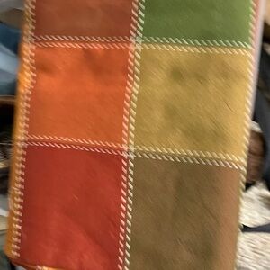 New plaid cloth tablecloth 60 x 120” oblong by holiday home cotton / polyester